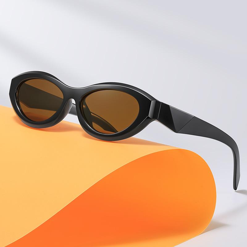 Солнцезащитные очки «кошачий глаз» с маленькой оправой, простые солнцезащитные очки, модные вогнутые солнцезащитные очки