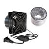 Bathroom Exhaust Fan 220V Wall Mounted Exhaust Fan Low Noise Bathroom Kitchen Garage Air Vent Ventilation with Duct Hose