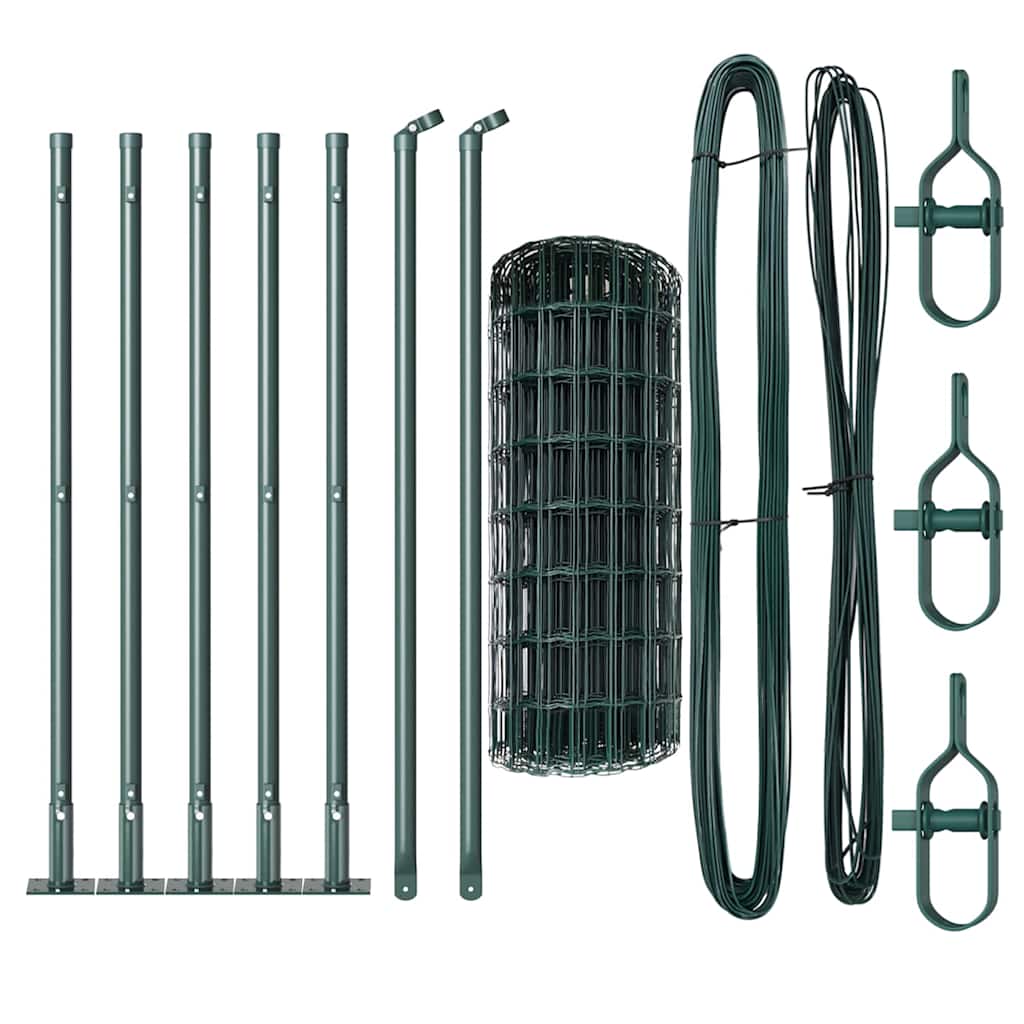 Welded Wire Fence with Concrete Foundation 10 x 0.6 m (W x H)