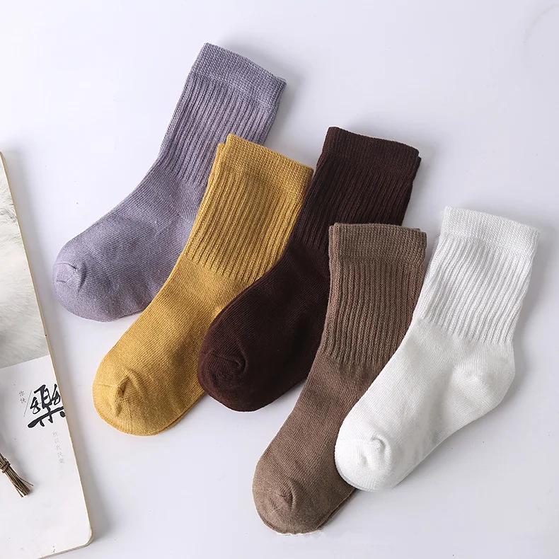 5 пар детских неувядаемых мягких детских носков из чистого хлопка с животным дизайном для девочек от 0 до 12 лет