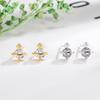 High-Grade Mini Saturn Earrings: Simple, Ultra-Small Hypoallergenic Korean Design