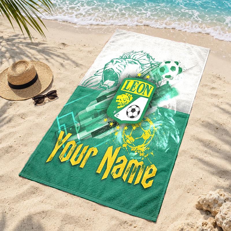 Club Leon Custom Name Beach towels also serve as bath towels summer essential a musthave for the outdoors the beach and the pool