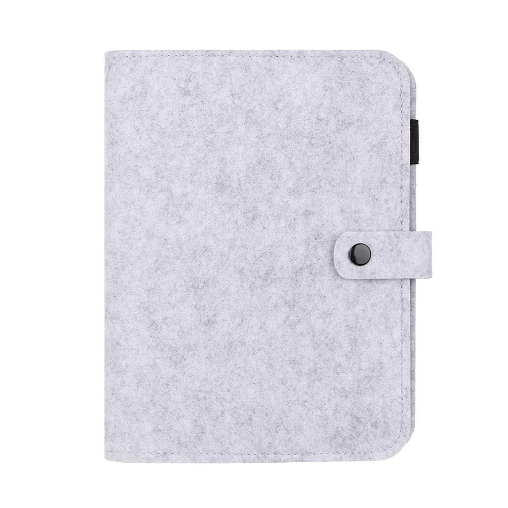 A5 A6 Portable Fashion Office Supplies Stationery Ring Binder Felt Notebook Felt Shell Portable Diary