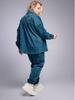 2025 Retro Plus Size Women's Lapel Shirt and Corduroy Pants Set