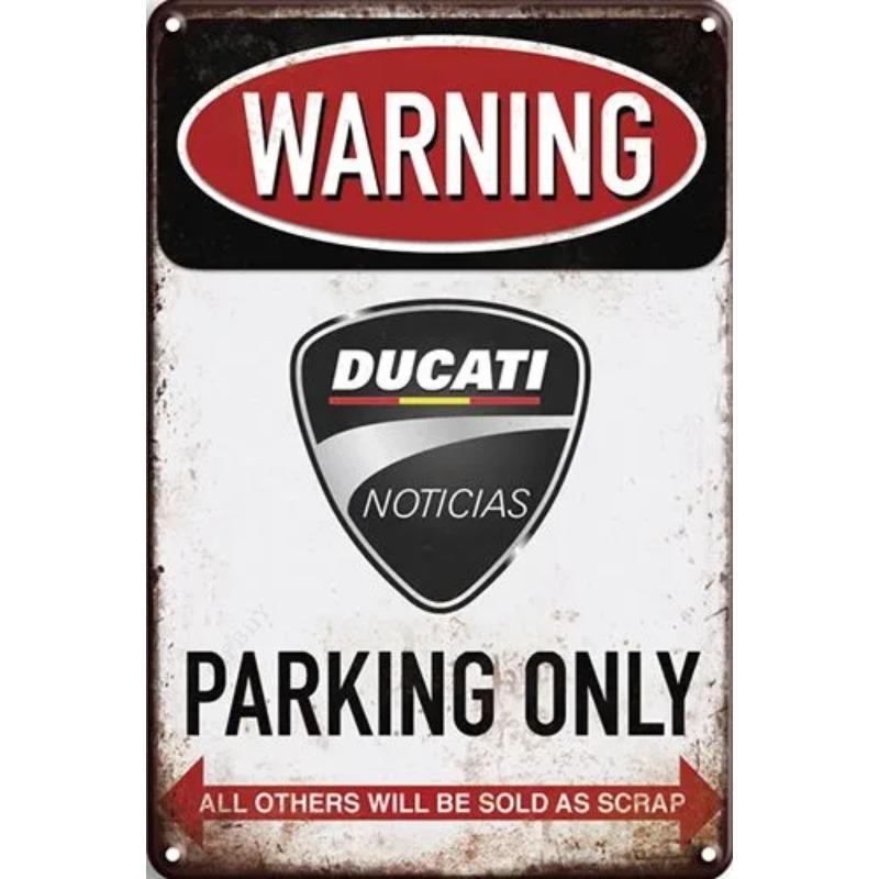 Lamborghini Parking Only Sign, Retro Metal Car Decor Plaque