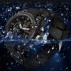 SANDA Luxury LED Dual Display Digital Quartz Watch for Men Shockproof Waterproof Sports Wristwatches Student Watch