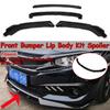 Спойлер для Honda Civic Sedan ABS Глянцевый Черный 4Дверный Глянцевый Черный 16+ Передняя Губа Бампера Комплект Обвеса