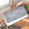 Detachable Tableware Drain Tray Double Layer Grids Design Dish Drainer Storage Tray Kitchen Accessory Easy Clean Dish Drainer
