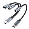 3.5 MM Jack 2-in-1 USB C To Aux Audio Cable 2 In 1 USB Type C Audio Cable  for Phone/Earphone