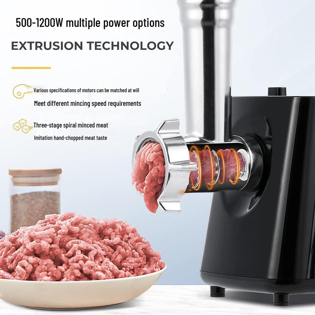 Электрическая мясорубка и шприц для колбас из нержавеющей стали с двойным напряжением - 110 В США / 220 В ЕС