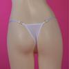 Женские прозрачные кружевные стринги G-String с эффектом "верблюжьей лапки" Летнее нижнее белье Японский кроссдрессер Стринги С вышивкой цветов Трусики Кружево