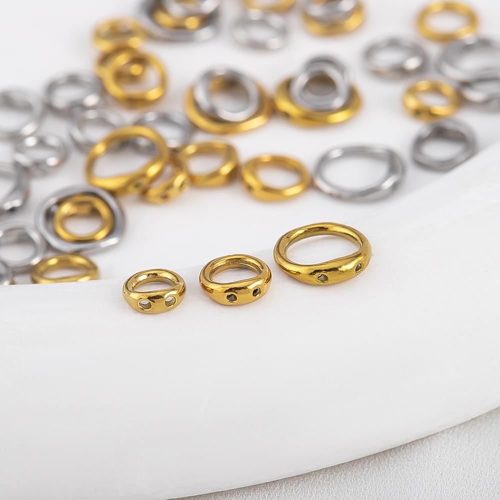 10pcs 20pcs PVD Stainless Steel Clasps Beading Supplies 5 6 8 mm Necklace End Connectors Hooks Jewelry Bracelet Making No Fade