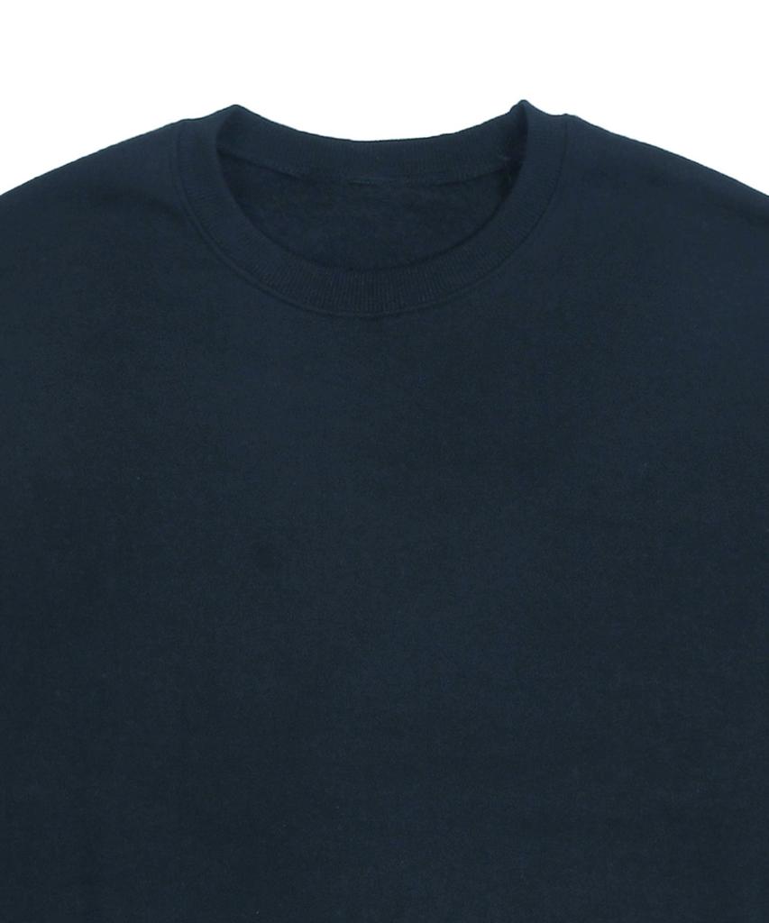 GRAVER [Unisex] Elbow Spray Dot Smile Sweatshirt_Navy