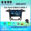 Android 14 Car Radio Carplay GPS For Ford S-MAX S MAX 1 2006 2007 2008 - 2015 Multimedia 2 Din Navigation Head Unit Stereo Video