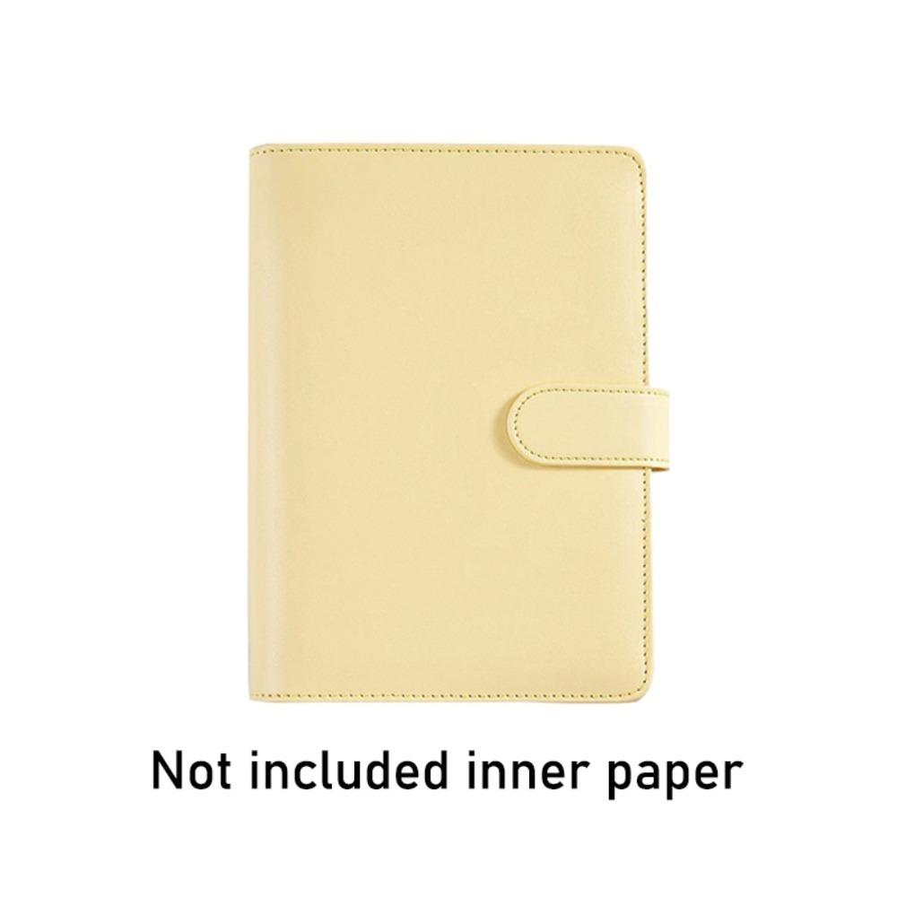 Macaroon Color Loose Leaf Notebook Cover PU Leather Journal Agenda Planner Cover  Work