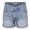 Женские джинсовые шорты с асимметричной застежкой ТОЛЬКО