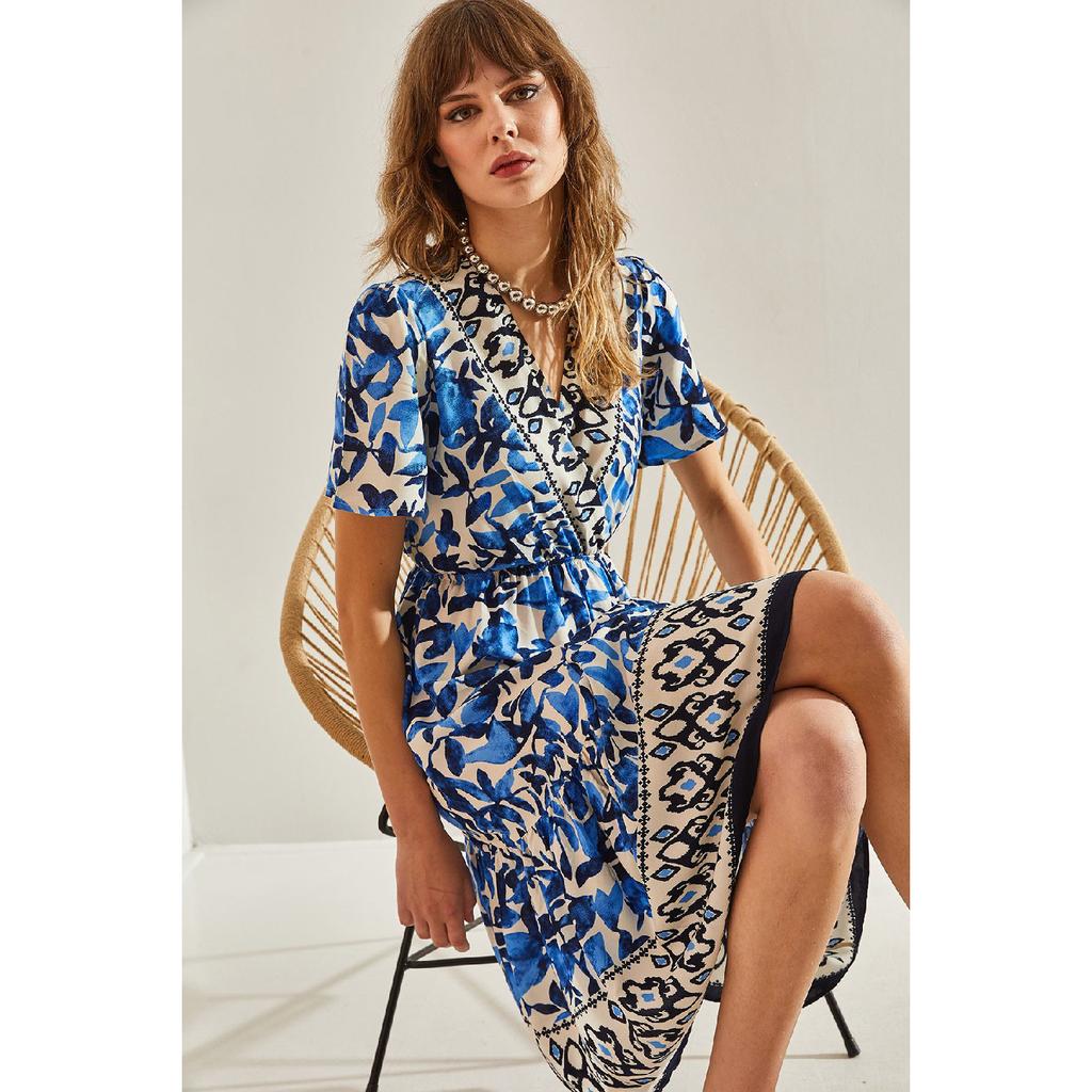 Женская юбка со сборками и рюшами на талии, с запахом на талии, платье 60251147