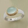 Vintage Gold-Plated Moonstone Ring - European & American Popular Style