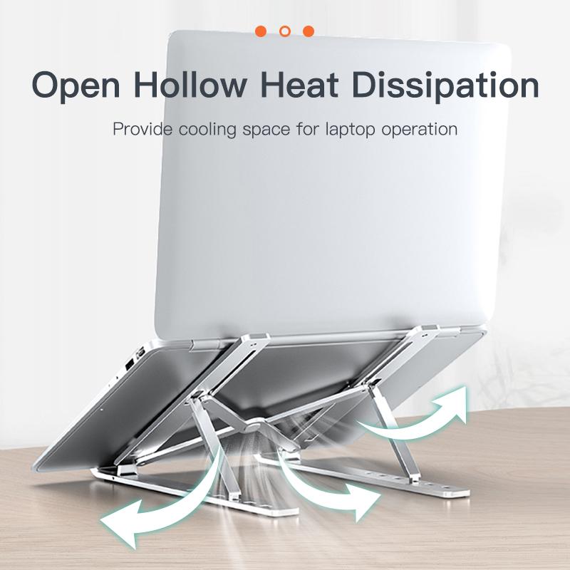 Складная подставка для ноутбука, алюминиевая подставка для ноутбука, портативный держатель для ноутбука, подставка для планшета, компьютерная поддержка для ноутбука ipad