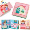 Нетоксичная Монтессори игрушка для малышей, развивающая книжка-занятие, 3D тканевая книжка-история для детей, войлочная книжка-планшет, обучающие игрушки для дошкольников, игрушки для путешествий