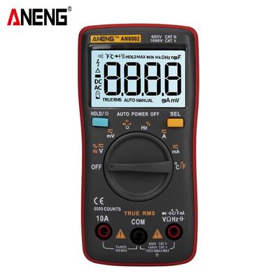 ANENG AN8002 6000 отсчетов True RMS Многофункциональный цифровой мультиметр Вольтметр Амперметр Ручной мини универсальный измеритель