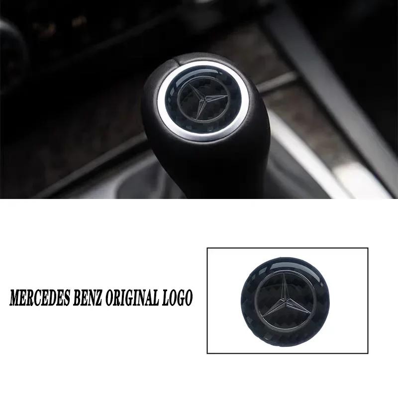 AABGT1 Car Accessories Gearbox Control Lever Sticker Shift Handle Decals For Mercedes Benz AMG C E SClass W204 W205 W203 W211 W212 W213