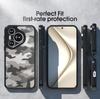 (В комплекте ремешок на запястье)Чехол IBMRS для телефона Huawei Pura 70 Pro+, прозрачная задняя крышка, совместимая с защитным чехлом военного класса(Черный камуфляж)