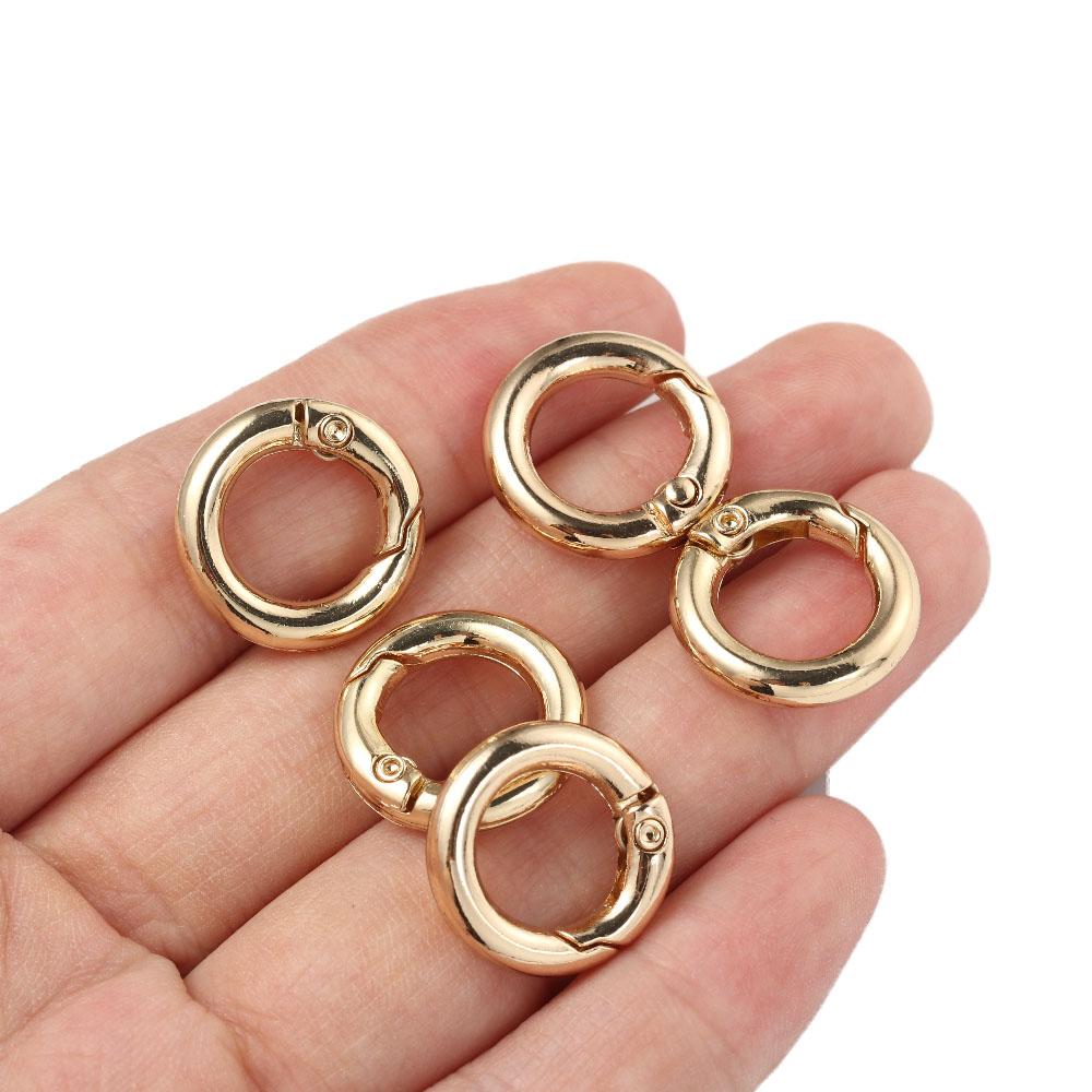 Брелок Кольцо Пряжка Открываемый Цинк Цинк Цинковый сплав Сумки Карабины-защелки O-образная пряжка Пружинная защелка