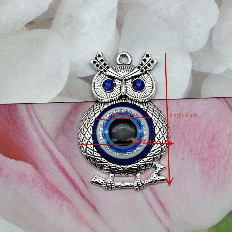 Серьги из экологически чистого сплава Blue Eye Owl