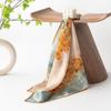 53cm Square Silk Scarf 100% Mulberry Sun Protection Fashionable Womens Neckerchief
