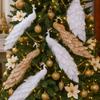 Красочный Искусственный Рождественский Павлин Блестящее Перо Длинный Хвост Симуляция Павлина с Зажимом Реалистичные Поделки