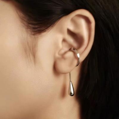 Простой Личности Кисточка Подвеска Клипса для Кости Уха Женственные Изысканные Аксессуары для Вечеринки