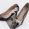 1Pair Rhinestone Wedding Shoes Accessories Flower DIY Shoes Charms High Heels Shoe Buckle  Girls