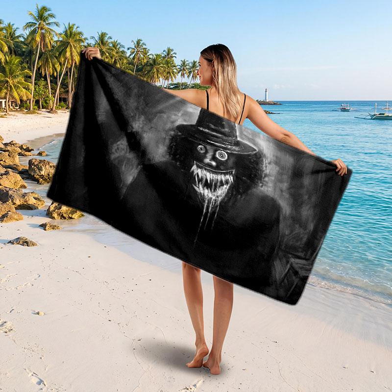 Large Beach TowelThe Babadook Soft Absorbent Towel Beach Bath Home Use