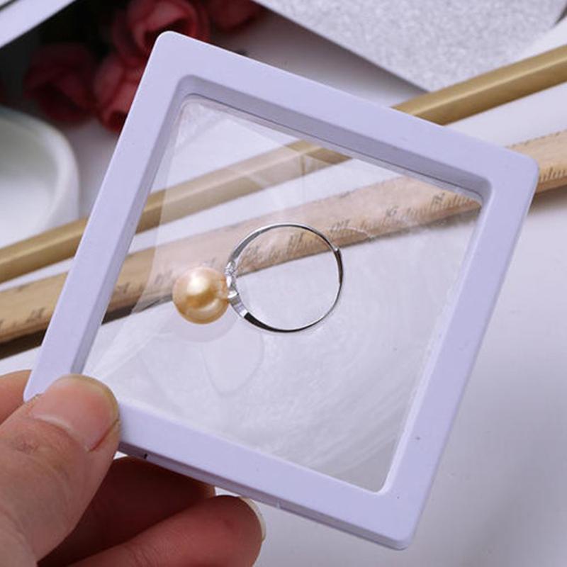Белый прозрачный подвесной витринный шкаф для ювелирных изделий, держатель для хранения ожерелий