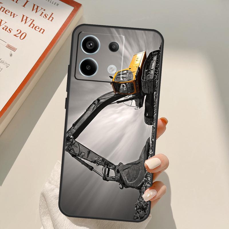 Чехол-экскаватор для Xiaomi Redmi Note 14 10 11 12 13 15 Pro Plus Чехол для Redmi 15 14C 10C 12C 13C 15C
