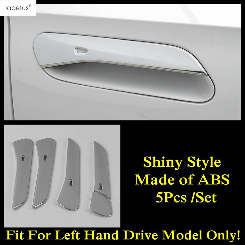 Car Door Handle Bowl Protection Cover Trim For VW Volkswagen ID.4 ID.6 X Crozz - 2025 Carbon Fiber / Chrome Accessories