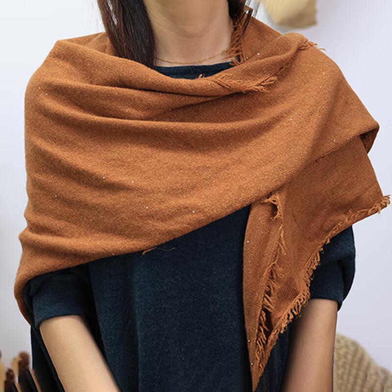 Women's 100% Cashmere Plaid Shawl Scarf