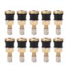 10 Pcs Brass Valve Stem TR501 High Strength Tubeless Truck Valve Stem for 0.625in Valve Holes