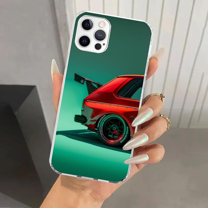 Чехол для телефона MK1 Golf Vintage Car для Iphone 17 Air 16 15 Plus 14 13 Mini 12 11 Pro Max 16E 7 8 SE 2020 Мягкий чехол с принтом Funda 17