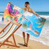 Tropical Beach in Bottle with Lighthouse Beach towel quick-drying for travel outdoor sports jogging beach and swimming