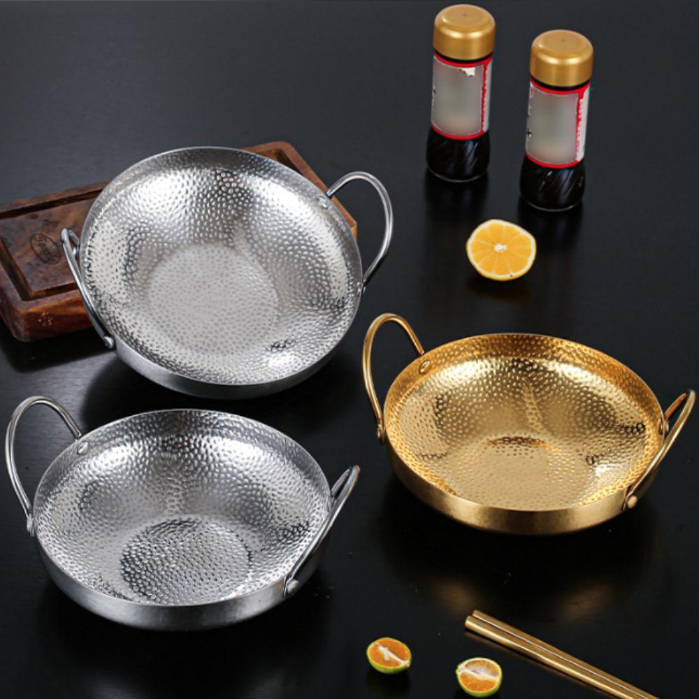 Hammered Pattern Small Dry Pot Non-stick Saucepan Korean-style Seafood Paella Pan Restaurant