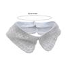 Fashion Organza Faux Collar with Beaded Embroidery Sophisticated Apparels Accent for Ladies Blouse Lapel False Collar