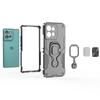 For Motorola Edge 50 5G Case Rotatable Ring Kickstand PC+TPU Shockproof Phone Cover