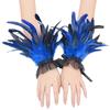 Ethnic Hand Cuffs Vintage 1920s Flapper Women Arm Covers Cosplay Costume Accessory Feathered Arm Sleeves Party Supply