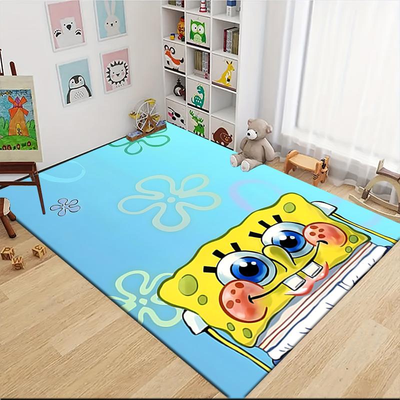Spongebob Squarepants Adventure Carpet Rug Soft Washable Antislip Home Living Room Sofa Mats Personalized Christmas Rug