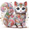 5D Abnormal Diamond Painting Set Kitten DIY Diamond Decorative Painting