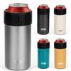 TYESO Can Keeps PET Bottles and Tumblers Cold and Fits 500ml Vacuum Insulated Holder, Warm, 2-Way Type, Cans, Non-Slip, (Silver, 500ml)