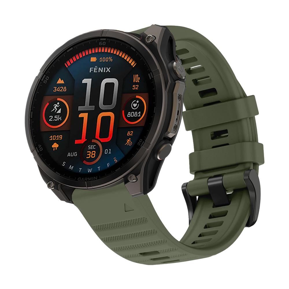 Силиконовый наручный ремешок для часов Garmin Fenix 8 43/47/51 мм, водонепроницаемый/влагостойкий/дышащий ремешок для часов 20/22/26 мм Quick Fit