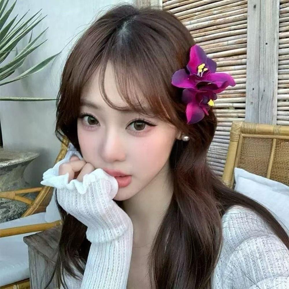 Bohemian Flowers Hair Clips Plastic Hair Accessories New Sweet Barrette Seaside Vacation